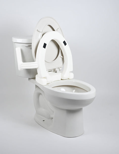 MOBB 2" Hinged Raised Toilet Seat w/Handles