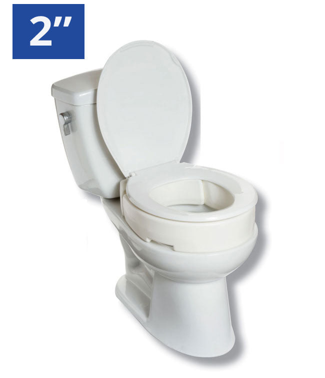 2” Hinged Raised Toilet Seat Weight Limit 300lbs