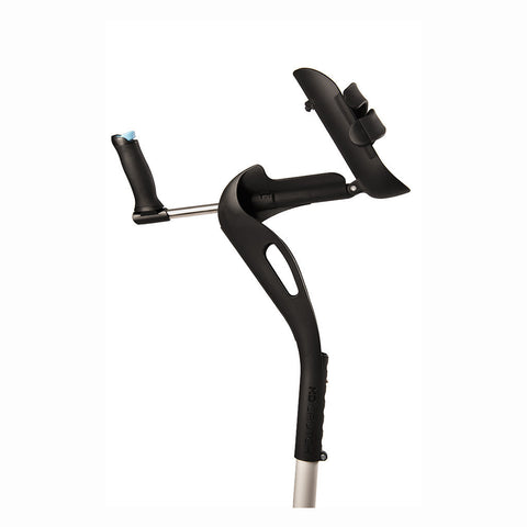 M+D  Forearm Comfort Gutter Crutch - Pair - Height (4' 11"- 6' 8") 300lbs - Black
