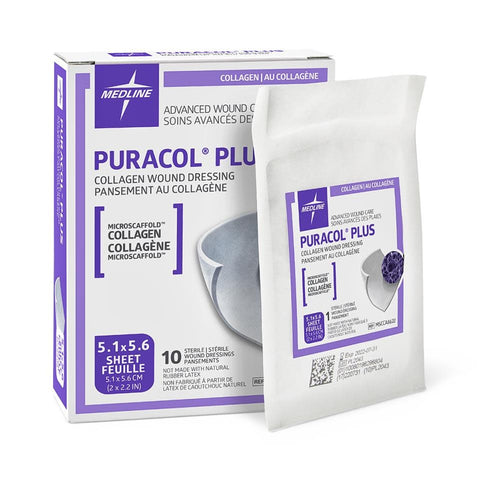 Puracol Plus Collagen Wound Dressing 5.1 x 5.6 cm – Box of 10