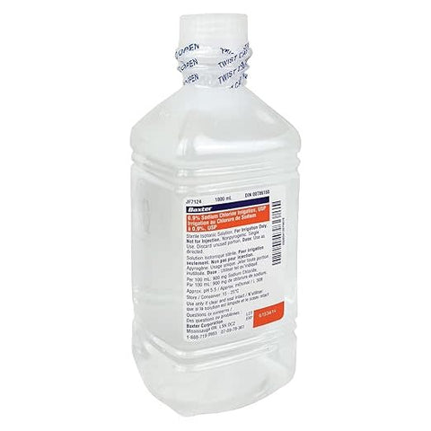 Normal Saline (Sodium Chloride) 0.9% For Irrigation Bottle 1000ml