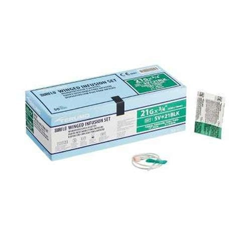 Terumo Surflo Winged Infusion Set Ultra Thin Wall 21g X  0.75in (W/12in Tubing) single