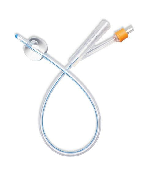 Medline Latex Free Silicone Foley Catheter 2-Way Size 14Fr 10 cc
