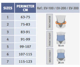 Orliman Semi-Rigid Lumbar Back Support