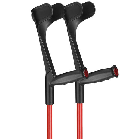 Forearm Crutches Classic-open cuff-Anatomic soft grip-color tube struct