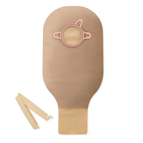Hollister New Image Clamp Closure 12" Drainable Pouch Beige No Filter 1-3/4" Flange 10/Bx