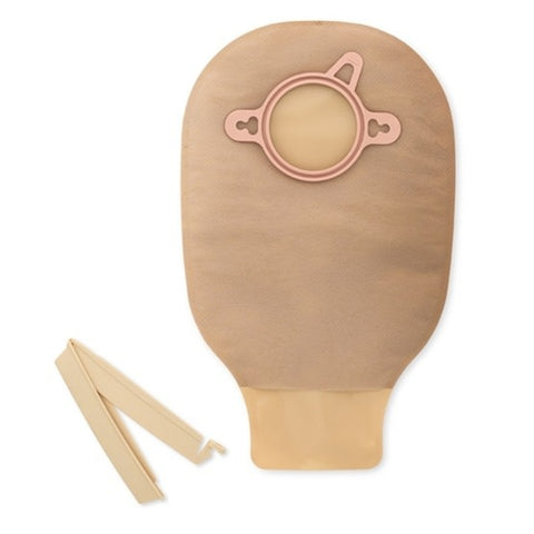 Hollister 18203 New Image Two-Piece Drainable Mini Pouch Flange 2-1/4" (57mm)  Beige 9" (23cm) 10/Bx