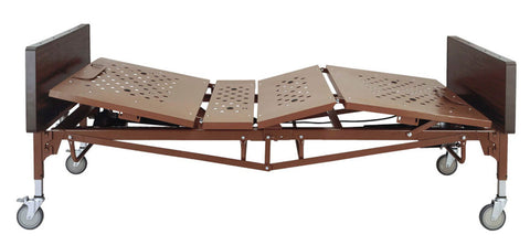 Probasics Full-Electric 42" Bariatric Hospital Bed Bundle with Foam Mattress & Side Rails