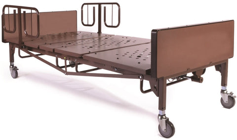 Probasics Full-Electric 42" Bariatric Hospital Bed Bundle with Foam Mattress & Side Rails