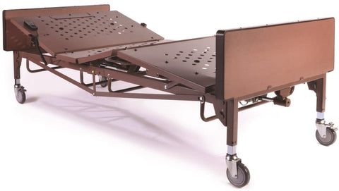 Probasics Full-Electric 42" Bariatric Hospital Bed Bundle with Foam Mattress & Side Rails