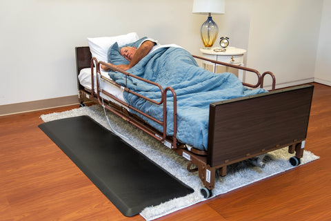 ProBasics 2-Motor Full Electric High Low Bed Package w/Full Rails & Aruba-200 Mattress