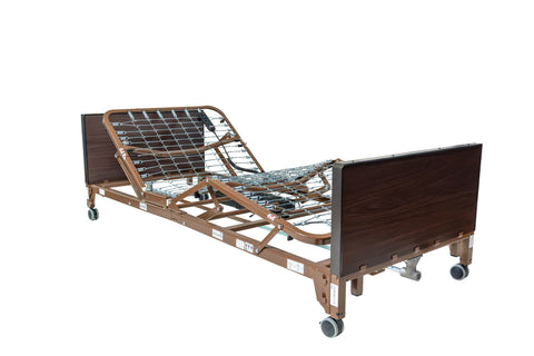 ProBasics 2-Motor Full Electric High Low Bed Package w/Half Rails & Aruba-200 Mattress