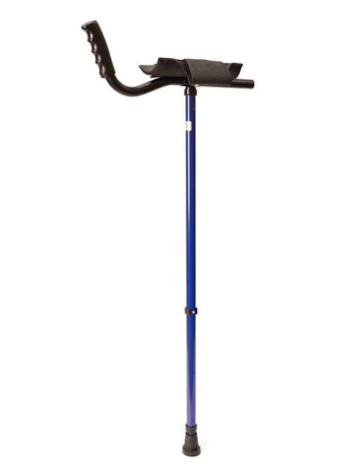 Adult Platform Crutch with Velcro Sleeve Black