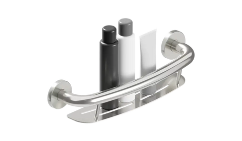 PLUS Shampoo Shelf + Grab Bar