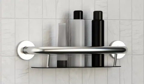 PLUS Shampoo Shelf + Grab Bar