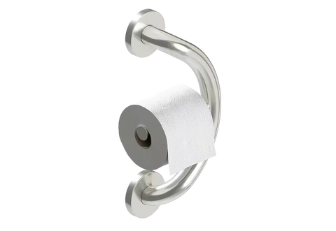 PLUS Toilet Paper Holder + Grab Bar