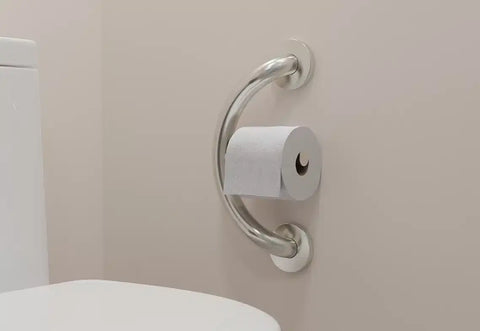 PLUS Toilet Paper Holder + Grab Bar