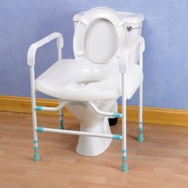 Prima Free Standing Multi-Frame Safety Frame & Commode with Removable Seat 418lbs