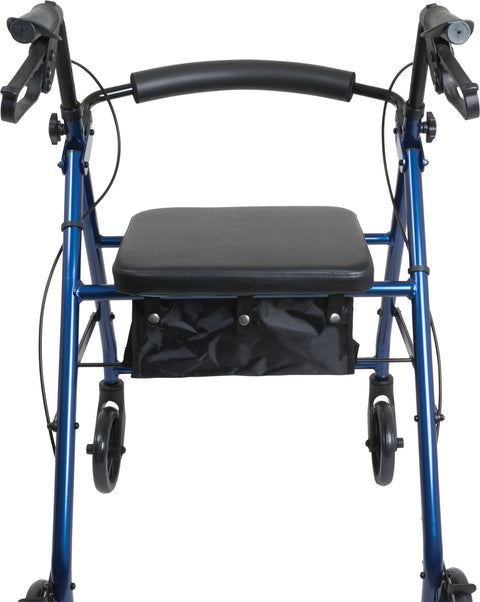 Aluminum Rollator 6" Wheels 300 LB Weight Capacity