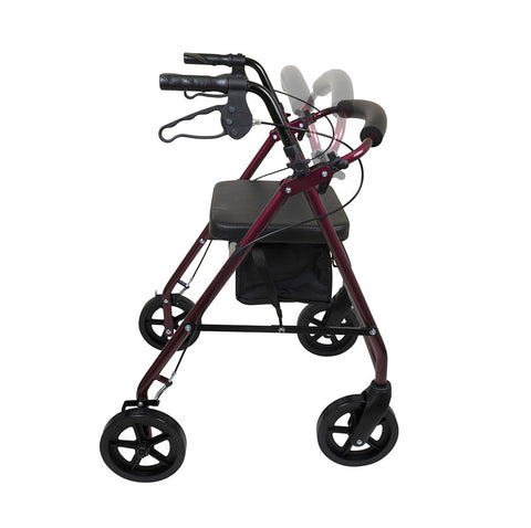 ProBasics Aluminum Rollator 8" Wheels 300 LB Weight