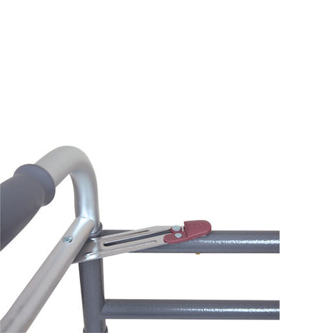 Probasics Aluminum Two-Button Release Folding 2 Wheels Walker with 5" Wheels