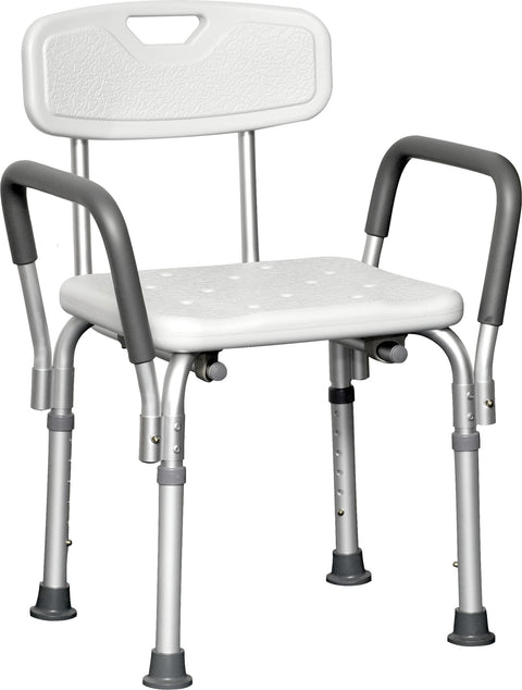 ProBasics Shower Chair w/Back and Padded Arms 300lb