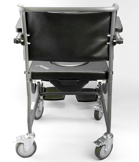 MOBB 4 Way Padded Steel Commode Chair with Wheels