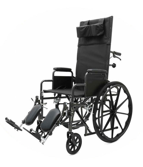 Mobb Carbon Steel Recline Wheelchair Swing Away Foot Rest 300lbs