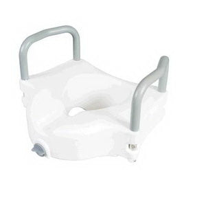 Carex Raised Toilet Seat w/Adjustable Arms 4.5''