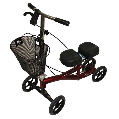 ROSCOE Knee Scooter padded knee 8 Hole platform with Basket Weight Capacity 350lb
