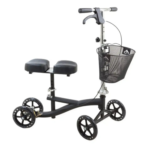 ROSCOE Knee Scooter padded knee 8 Hole platform with Basket Weight Capacity 350lb