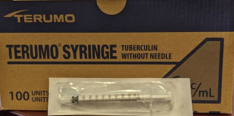 Terumo Sterile Syringe Only Tuberculin Slip Tip 1ml 100/bx