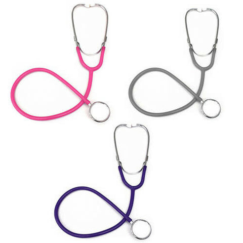 AMG Color Pro Dual Head Stethoscope Silver Chestpiece