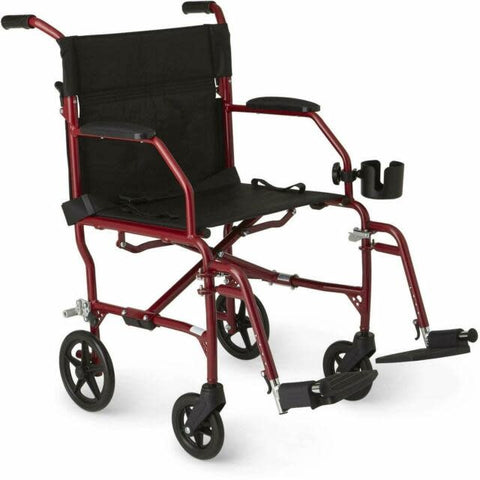 Medline Ultralight Transport Wheelchair 19”