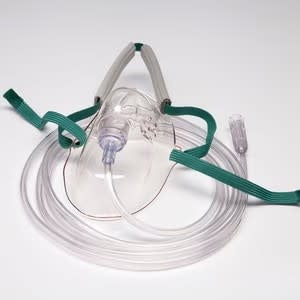 Salter Labs Adult O2 Mask  Elongated With Tube 7'
