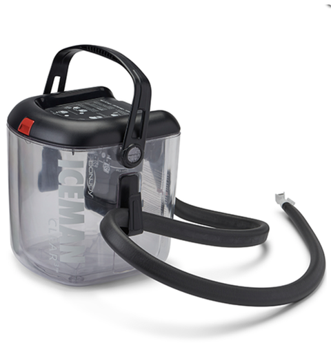 DJO IceMan CLEAR3 Cold Therapy Unit with Extended Hose 15" w/Universal Wrap-On Pad