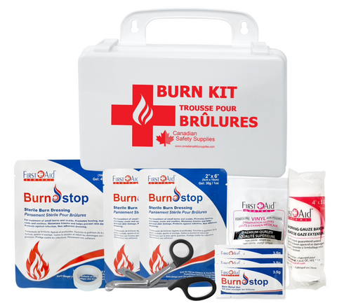 First Aid Burn Kit - Plastic Case