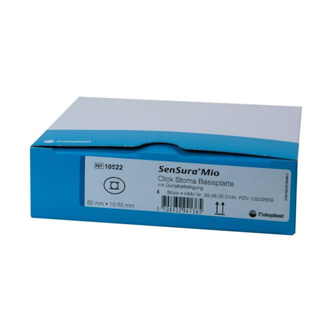 Coloplast Sensura Mio 2 Pc Click Barrier, Cut-To-Fit 10-55mm, Non-Convex, Flange Size 60mm 5/Bx