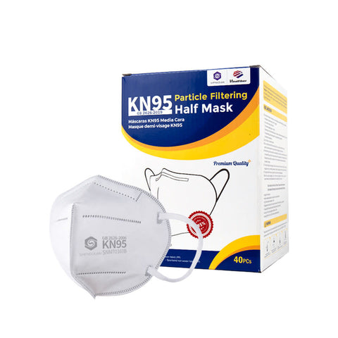KN95 Protective Face Mask Ear Loop and Ear Savers 40/bx