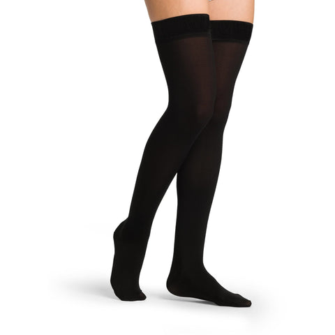 Essential Cotton for Women Thigh High  20-30mmHg with Grip-Top