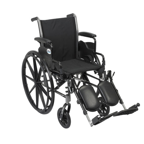 Cruiser III Wheelchair Detachable Desk Arm (DDA) Elevated Foot Rest (ELR)