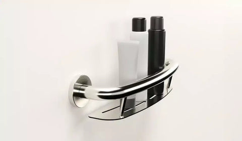 PLUS Shampoo Shelf + Grab Bar