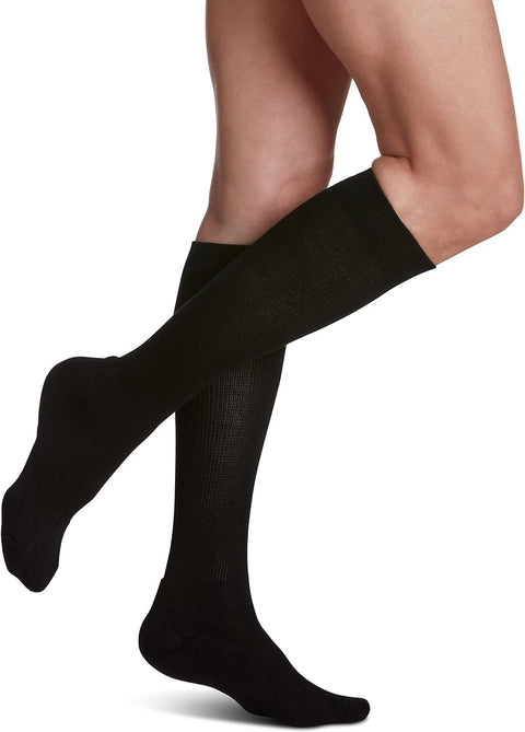 Sigvaris Motion Cushioned Cotton 20-30mmHg W ML Black