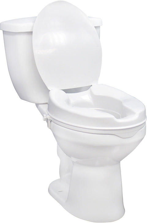 Drive Raised Toilet Seat w/ Lock and Lid  2"