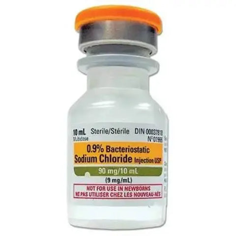 Pfizer Bacteriostatic Sodium Chloride For Injection, 10ml W/ Preservatives