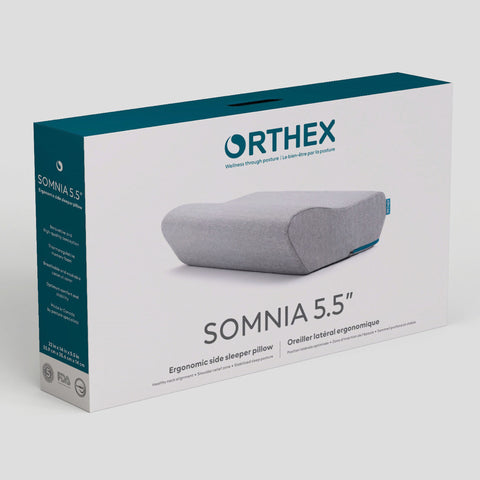 Orthex Somnia 5.5'' Side Sleeper Posture Pillow Gel Memory Foam 22’’x 14’’ x 5.5’’