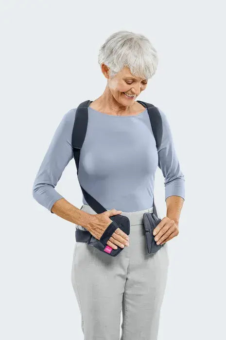 Back orthosis for vertebral extension in osteoporosis