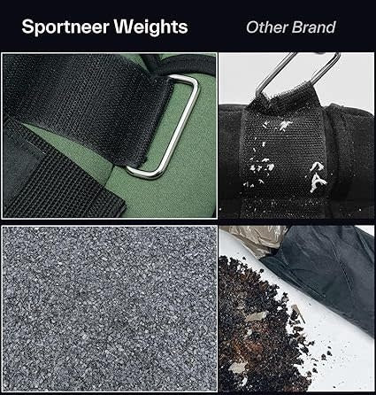 Sportneer Adjustable Ankle Weights Set of 2.2,3,4.6,7 LBS Pair with Removable Ankle and Wrist Weight
