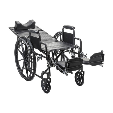 Silver Sport Recliner with Vinyl Upholstery 16"