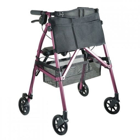 Stander Wonder Rollator Plus with Basket Standard Height and Removable Pouch